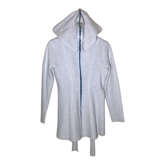 Rosie Neira Cardigan Hoodie Woodland Fairy Boiled Wool Anthropologie Ivory XS - Picture 3 of 12